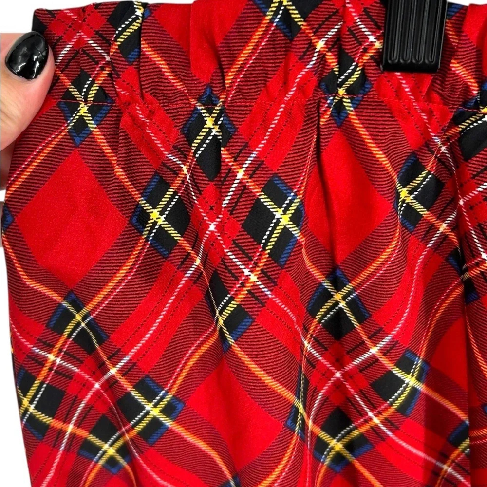 NWT J. Crew Factory Mini Bias Slip Skirt Red Plaid Size 3X NEW